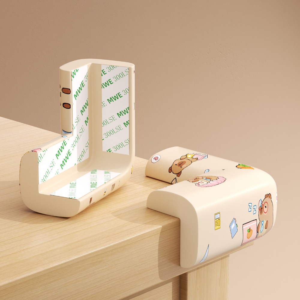 Corner Guard Foam - 4Pcs Cartoon Pattern Desk Edge Guard