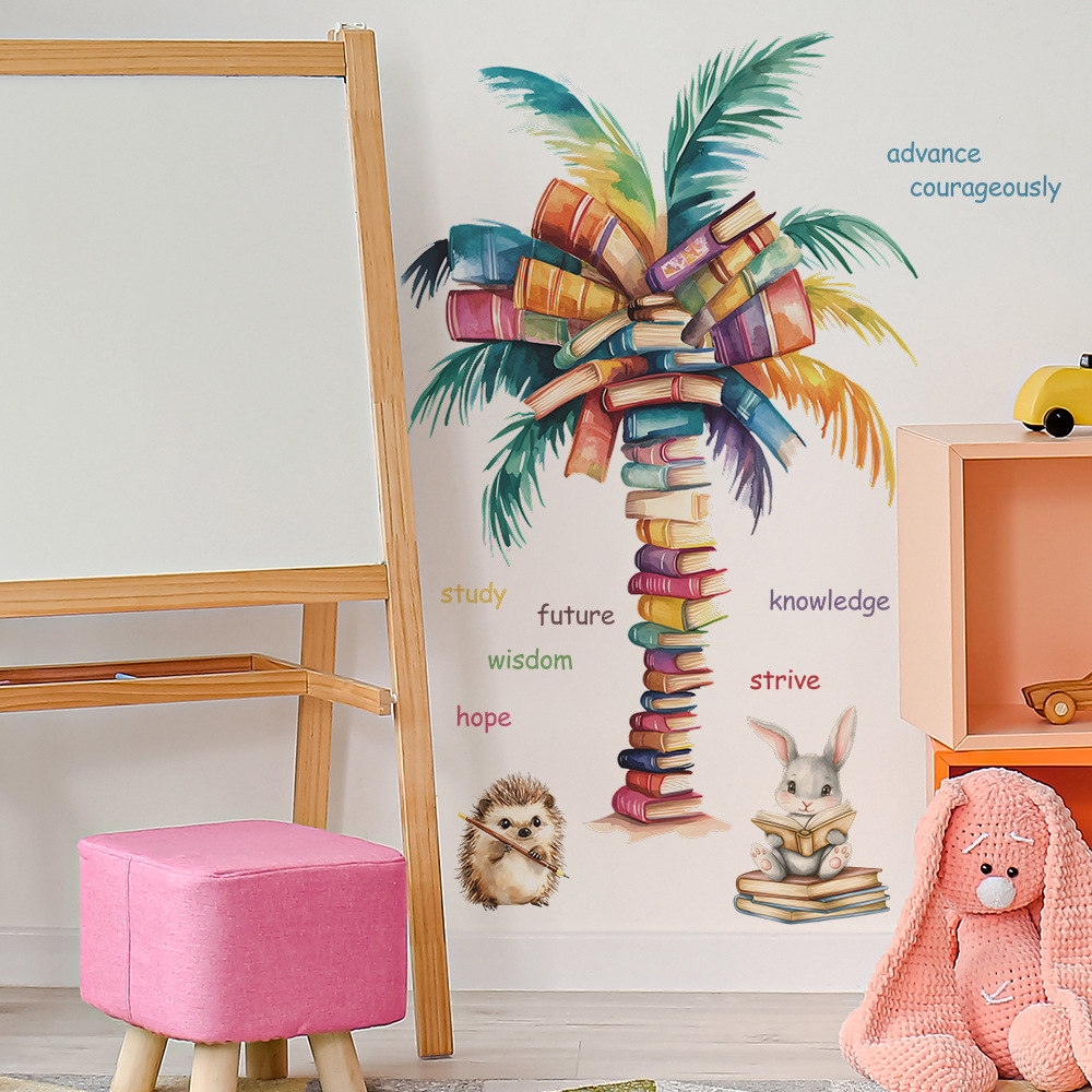 Baby Nursery Books - Book Coconut Tree Wall Sticker Cute