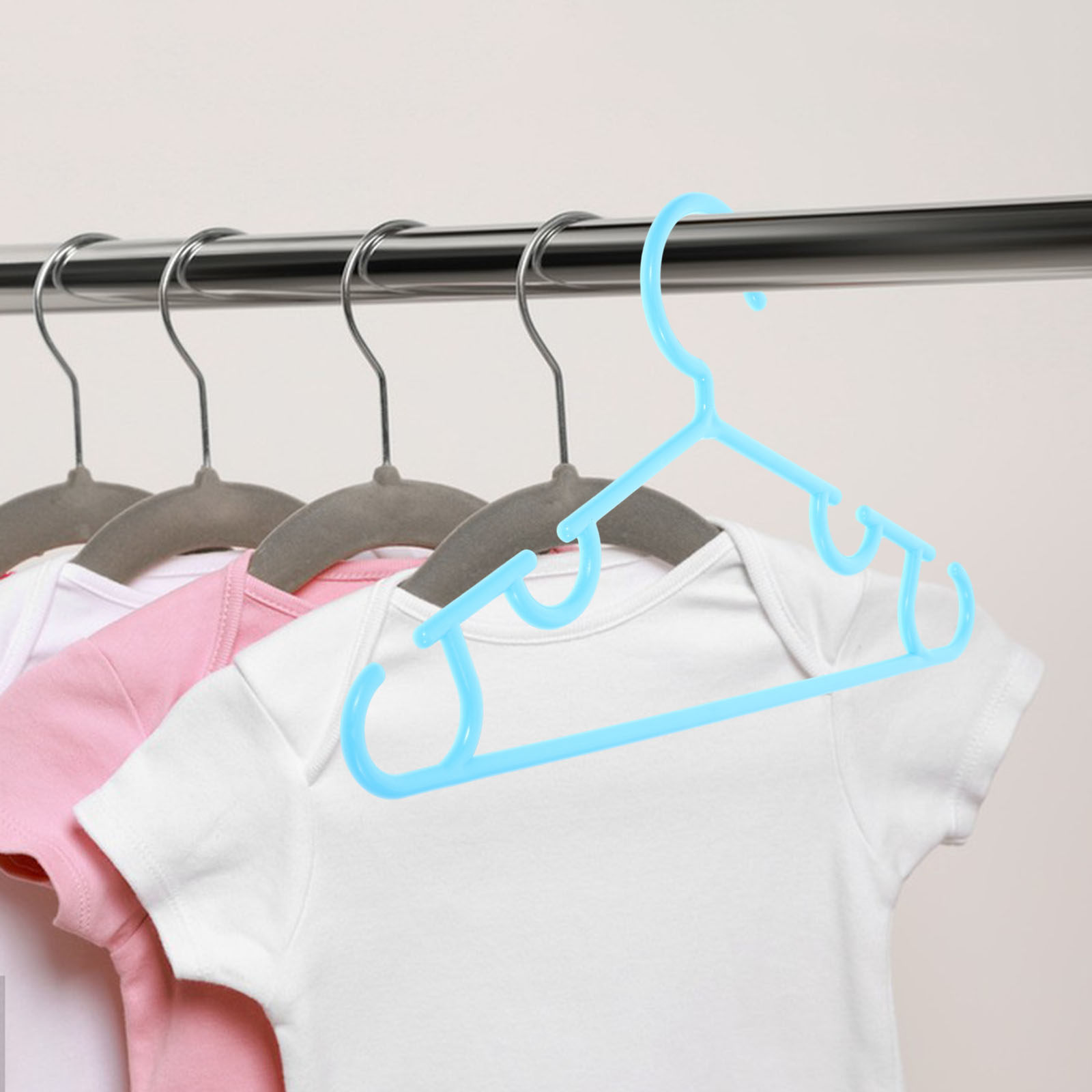 Baby Nursery Closet - 10Pcs Safe Convenient Non-Slip Baby Hangers