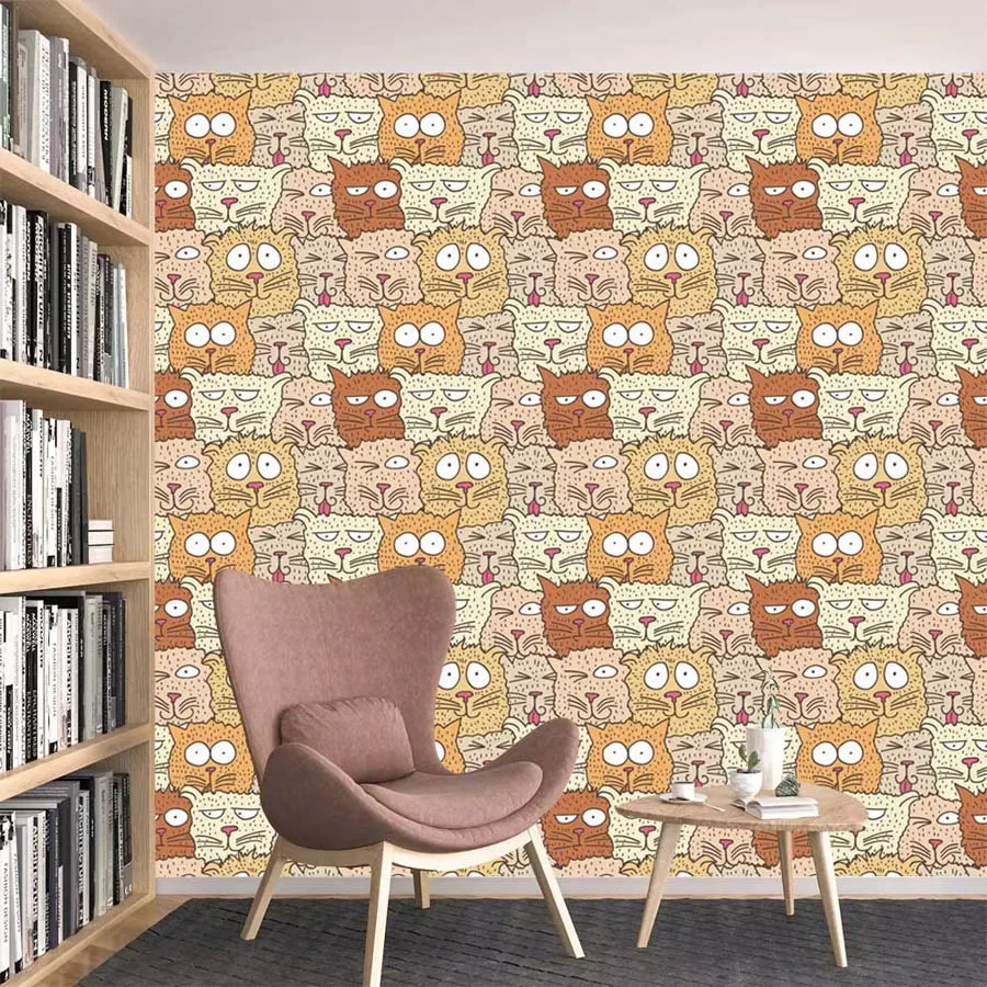 Baby Nursery Peel And Stick Wallpaper - Custom Cartoon Waterproof Peel and Stick