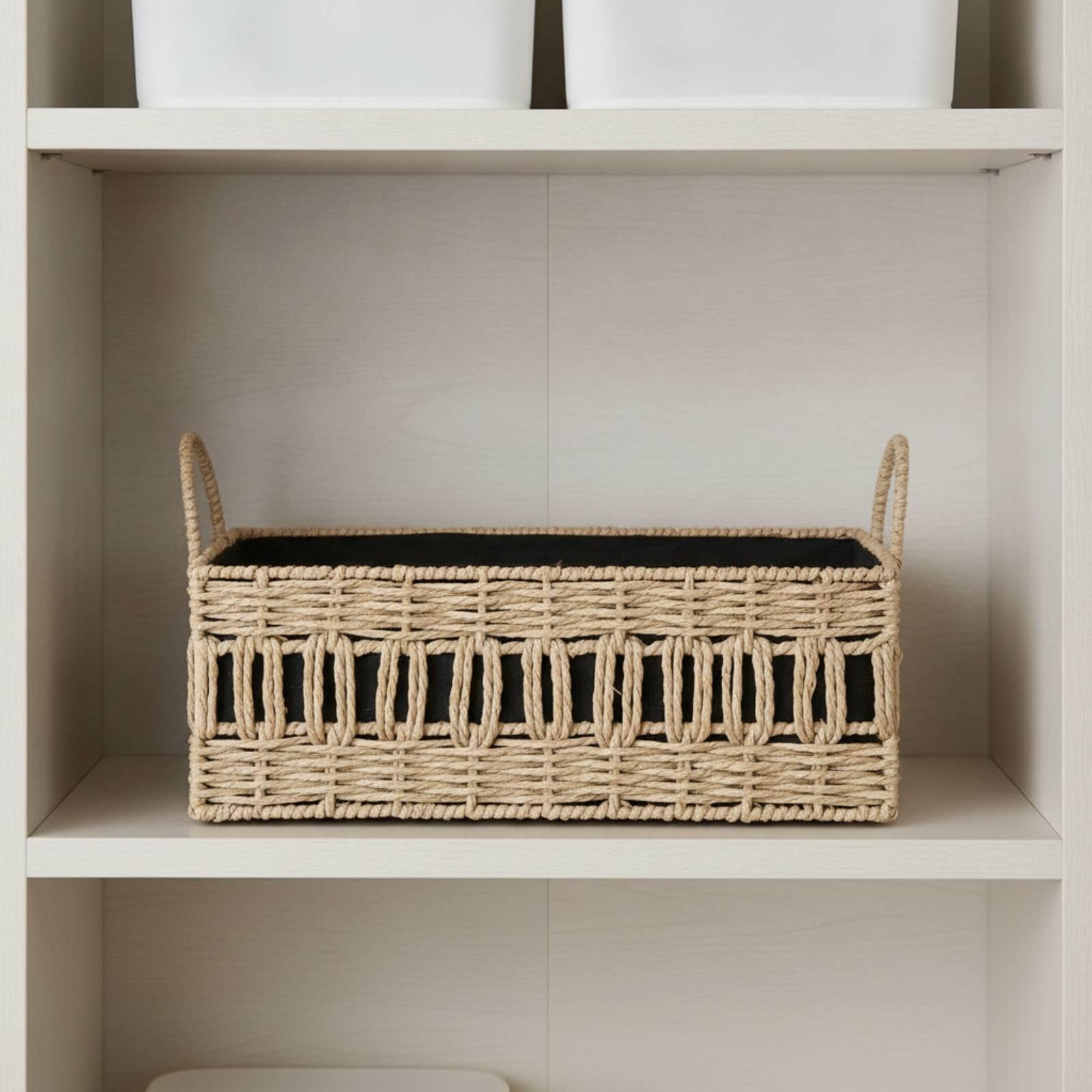 Woven Storage Basket with Hand - Baby Nursery Closet review and price