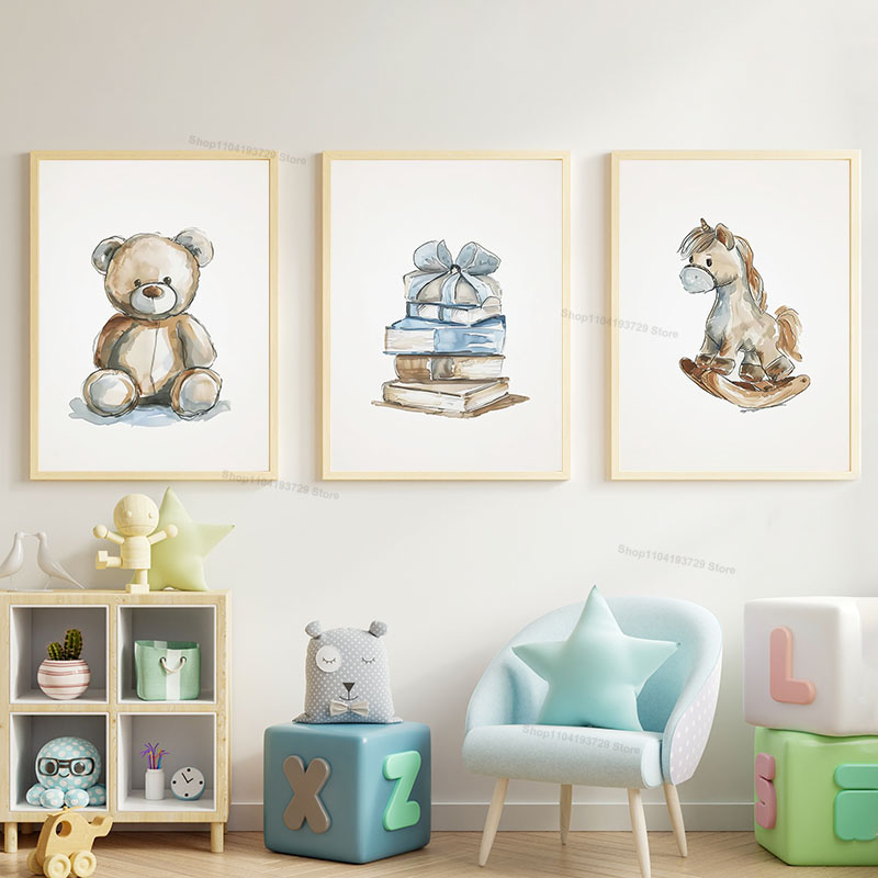 Nordic Style Cartoon Bear Hors - Baby Nursery Books review and price