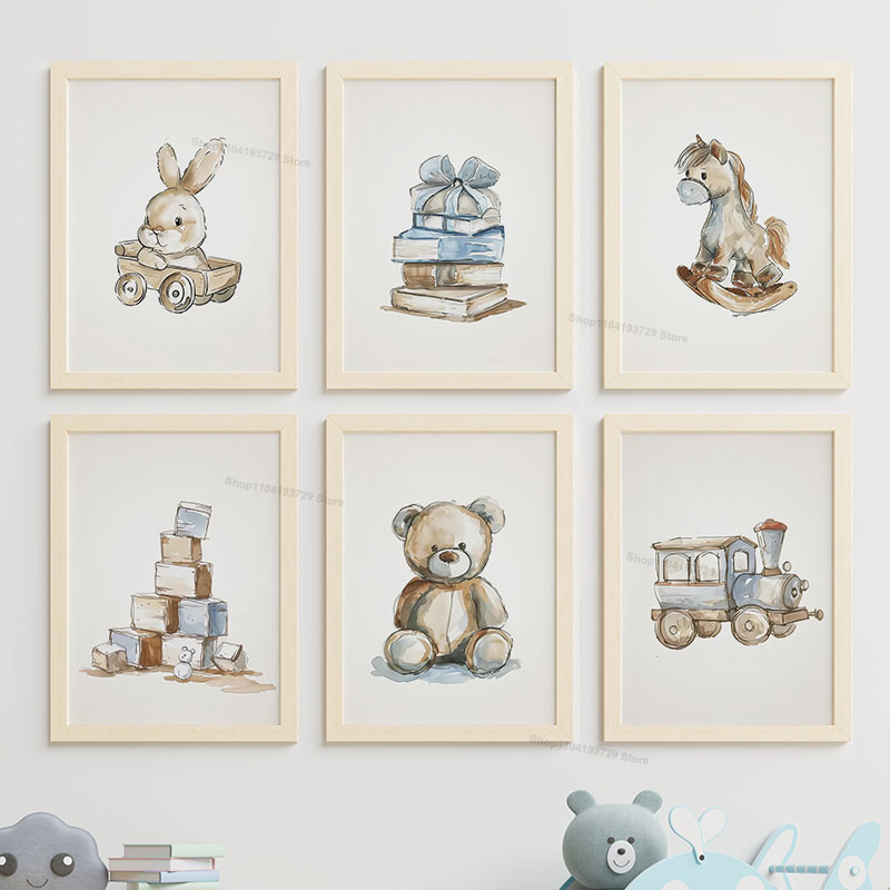 Nordic Style Cartoon Bear Hors - Baby Nursery Books review and price