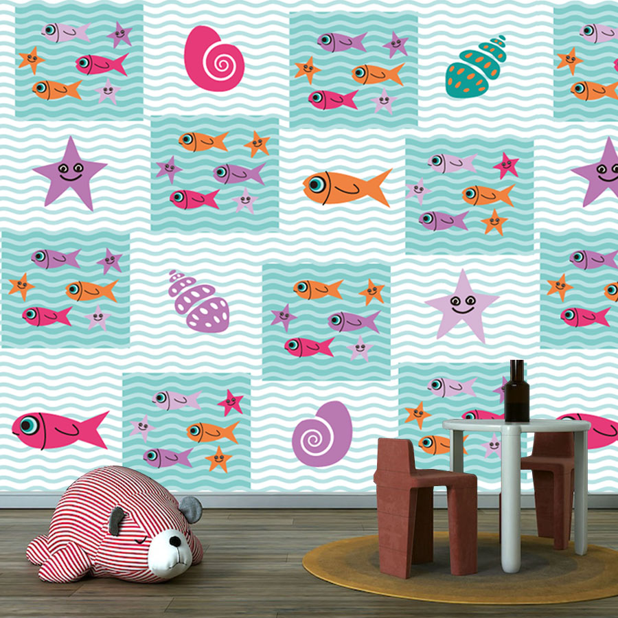 Cartoon Peel and Stick Photo W - Baby Nursery Peel And Stick Wallpaper review and price
