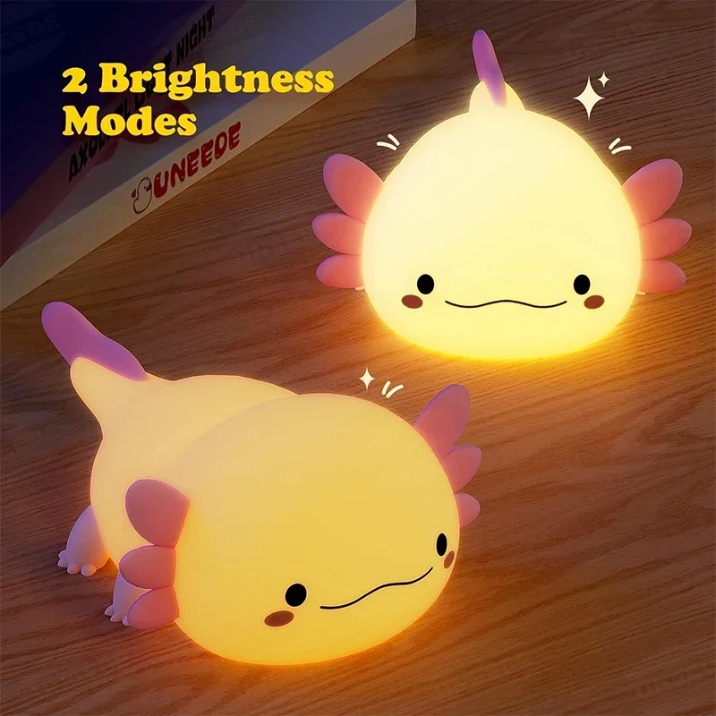 Cute Axolotl Night Light Silic - Baby Nursery Egg Light review and price