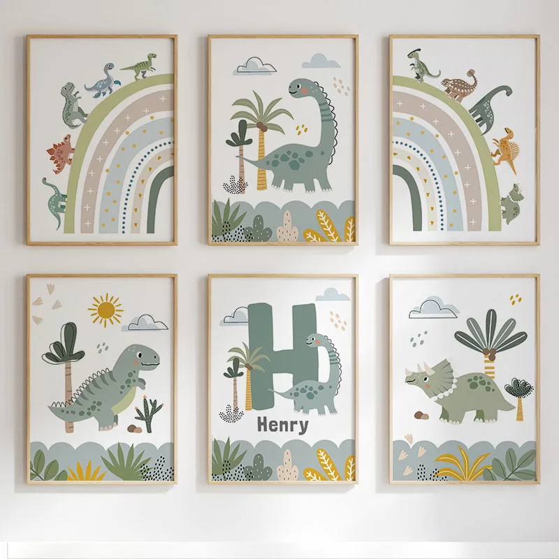 Cute Dinosaur T-Rex Brachiosau - Baby Nursery Pictures review and price