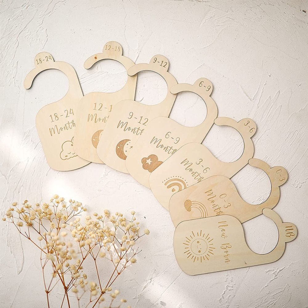 7/8Pcs Wood Baby Closet Divide - Baby Nursery Closet review and price