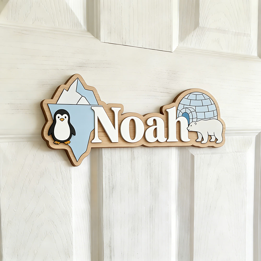 Arctic Penguin & Polar Bear Cu - Baby Nursery Pictures review and price