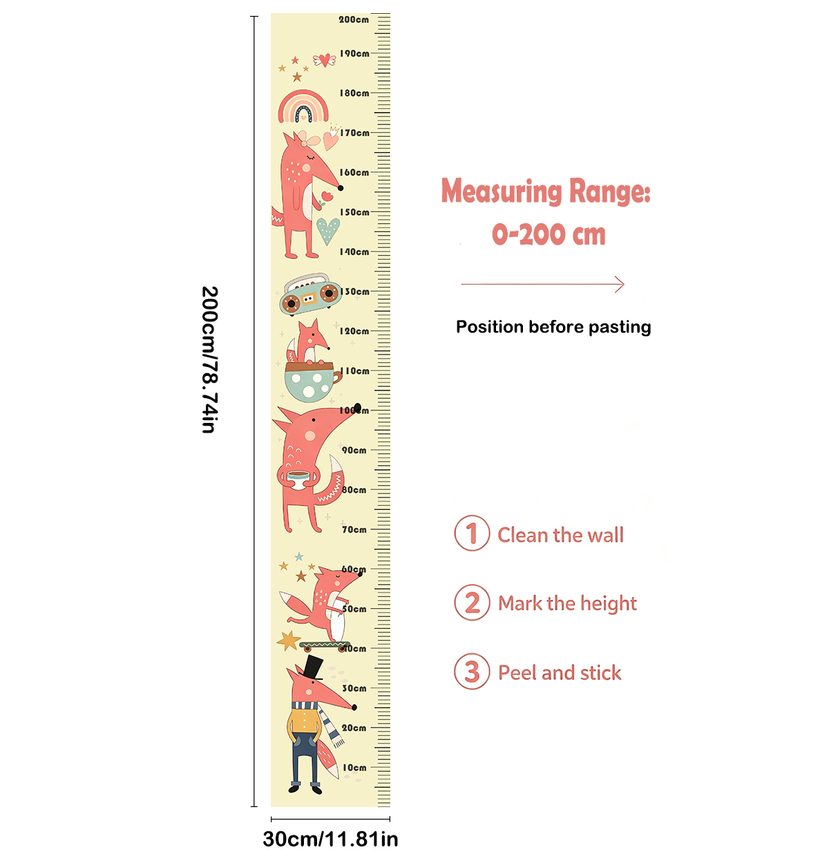 Lovely Animal Fox Kids Height  - Animals Baby Nursery review and price