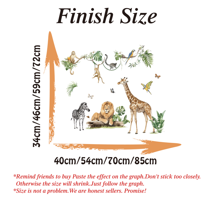 Large Jungle Animal Tropical L - Baby Nursery Tree review and price