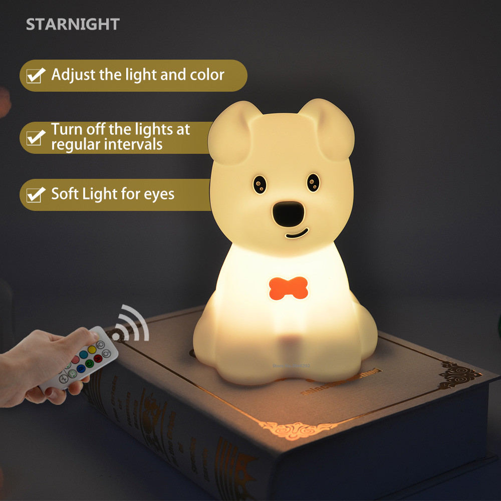 Dog LED Night Light Touch Sens - Baby Nursery Egg Light review and price
