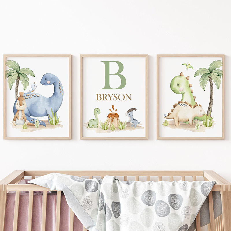 6 types Neutral Dinosaur Canva - Baby Nursery Tree review and price