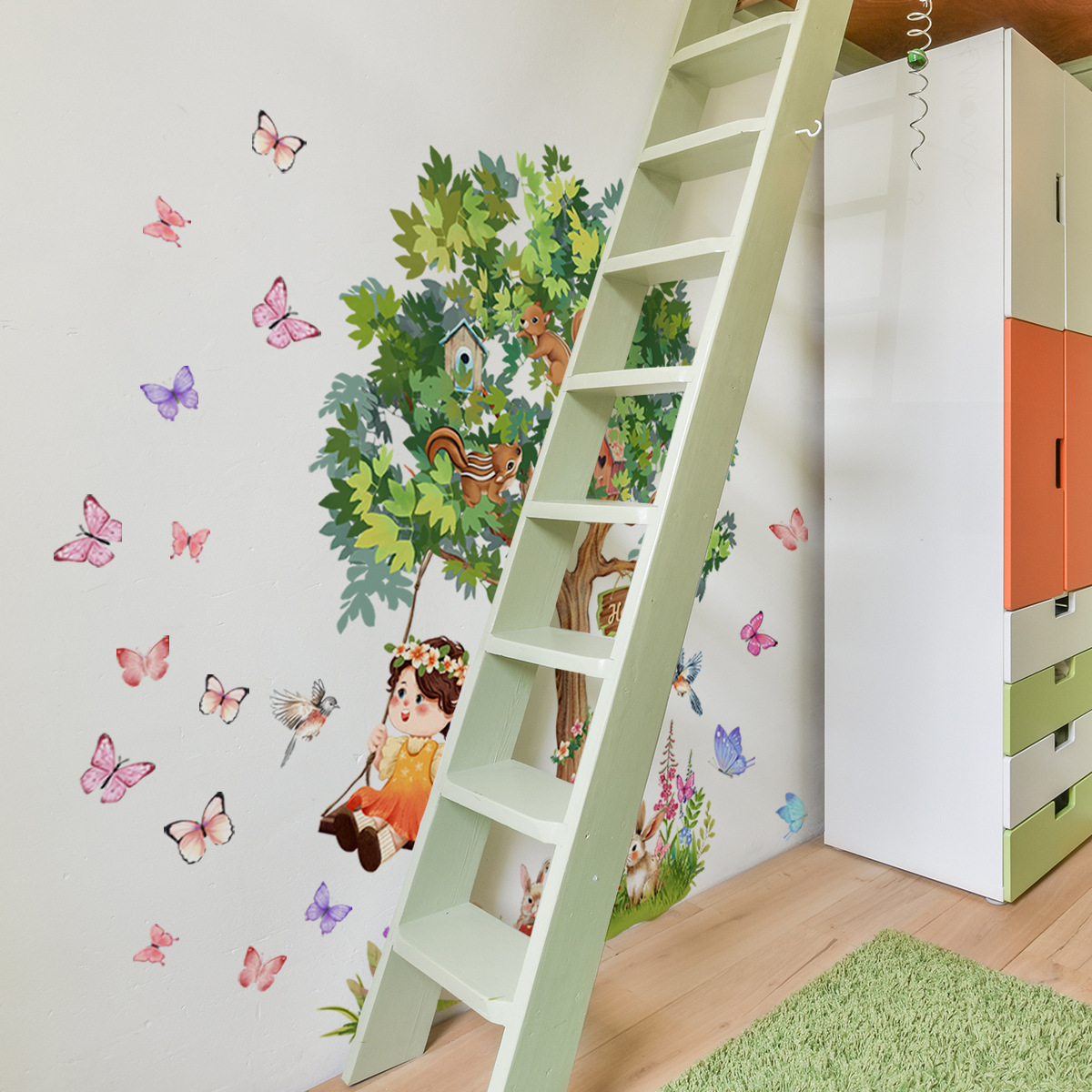 Baby Girl Swinging Swinging Un - Baby Nursery Tree review and price