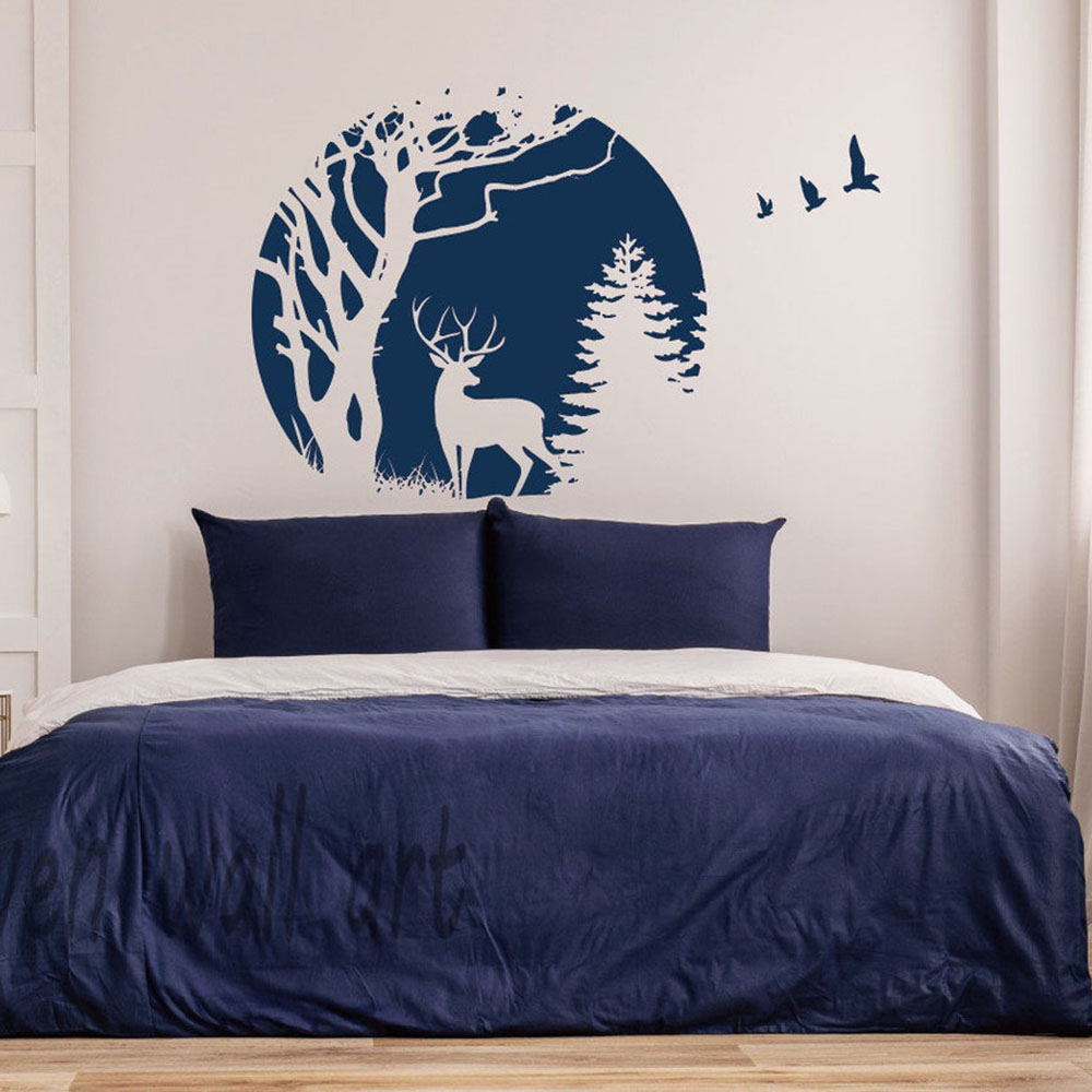 Circle Forest Deer Pine Tree W - Baby Nursery Tree review and price