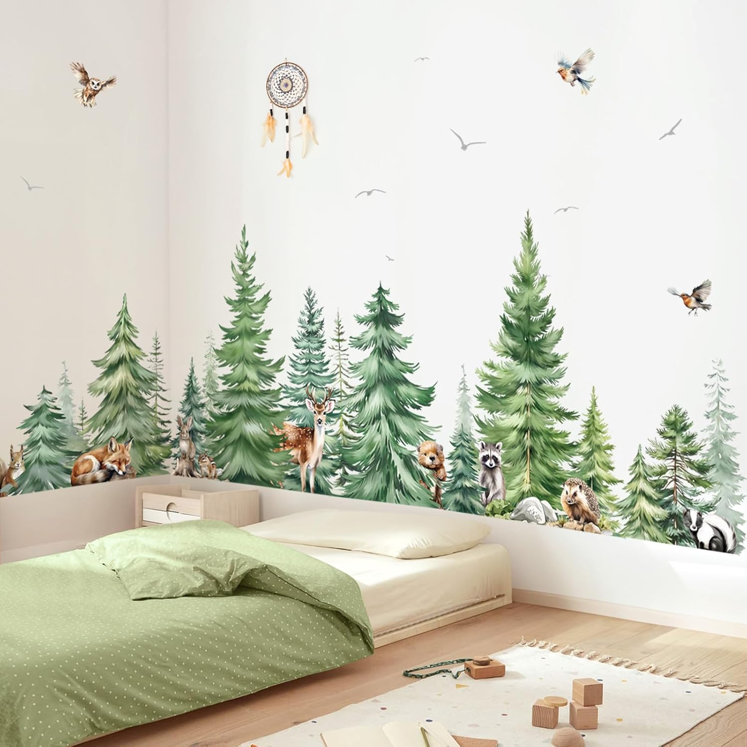 Large Watercolor Pine Tree Ani - Baby Nursery Tree review and price