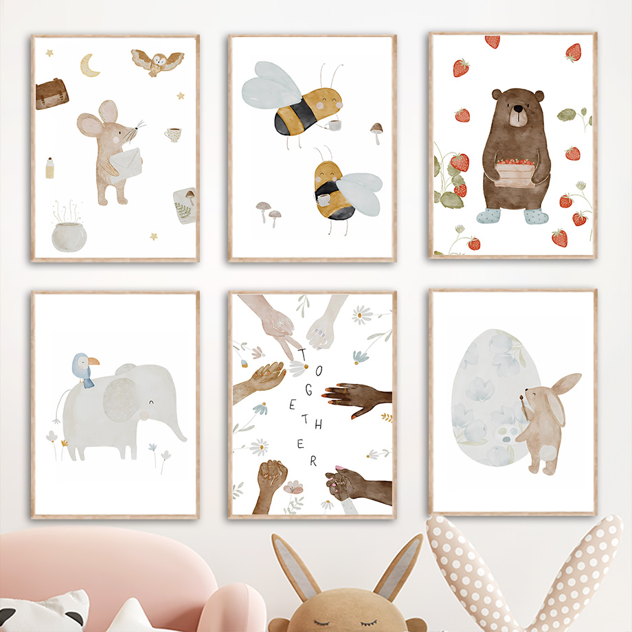 Boho Animals Friend Elephant R - Animals Baby Nursery review and price