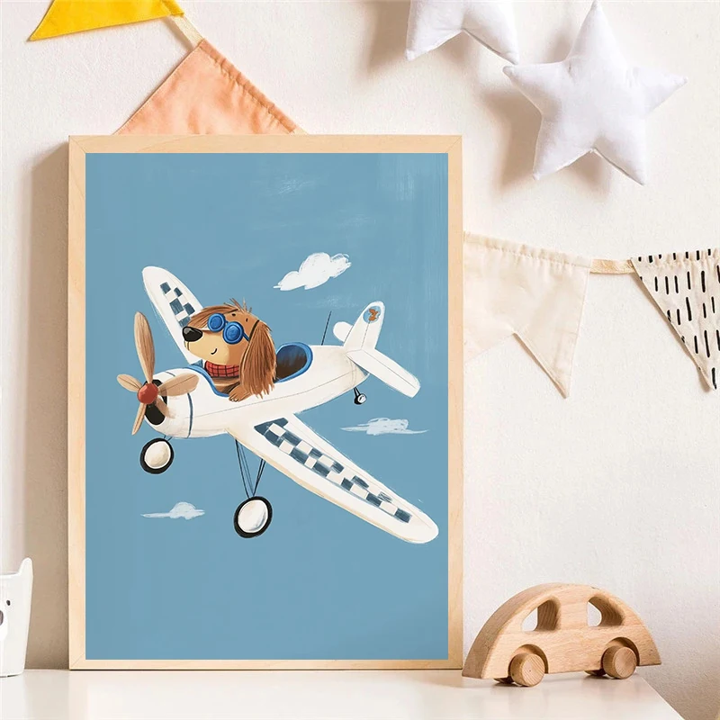 Dog Airplane Lion in Car Anima - Baby Nursery Pictures review and price