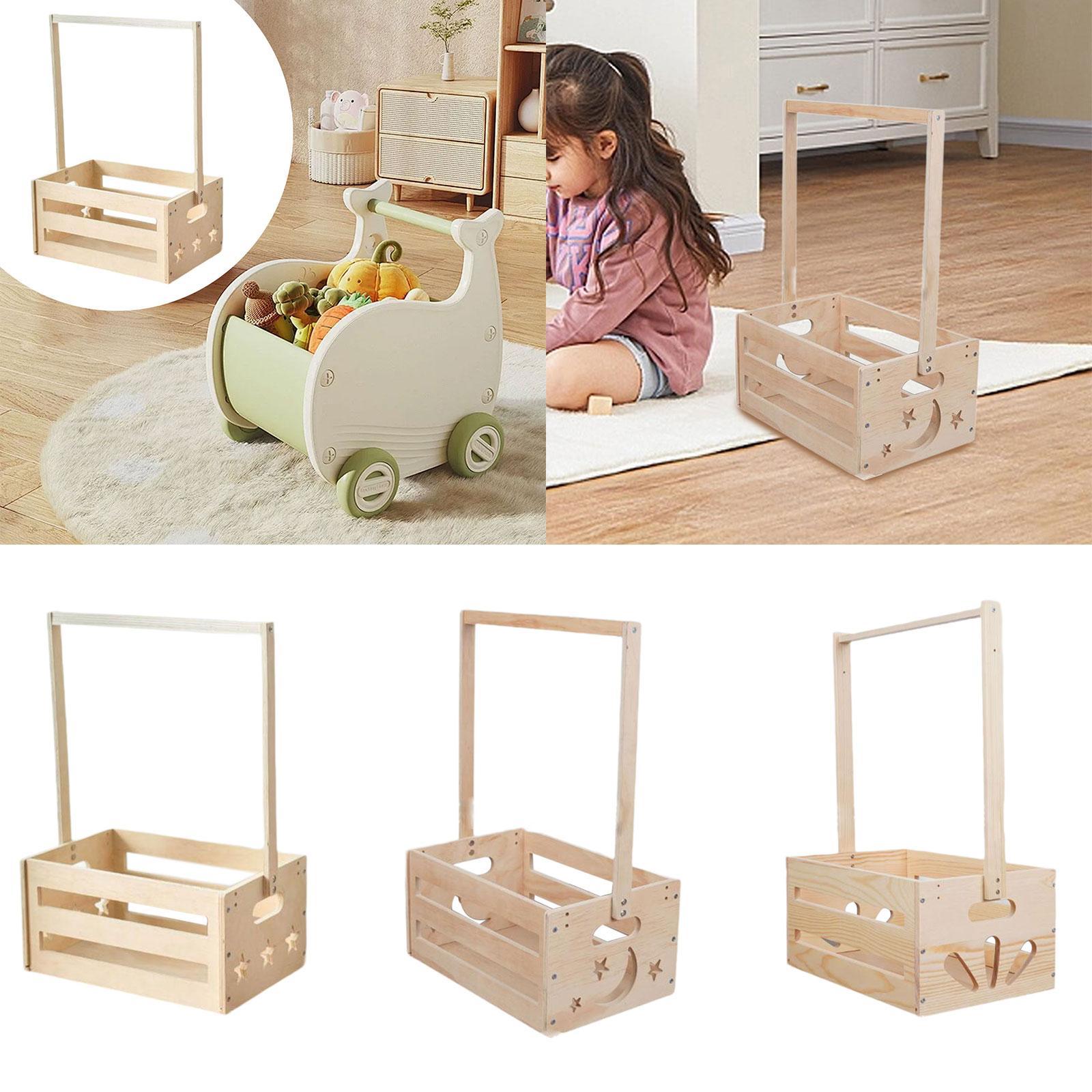 Wooden Storage Basket with Han - Baby Nursery Closet review and price
