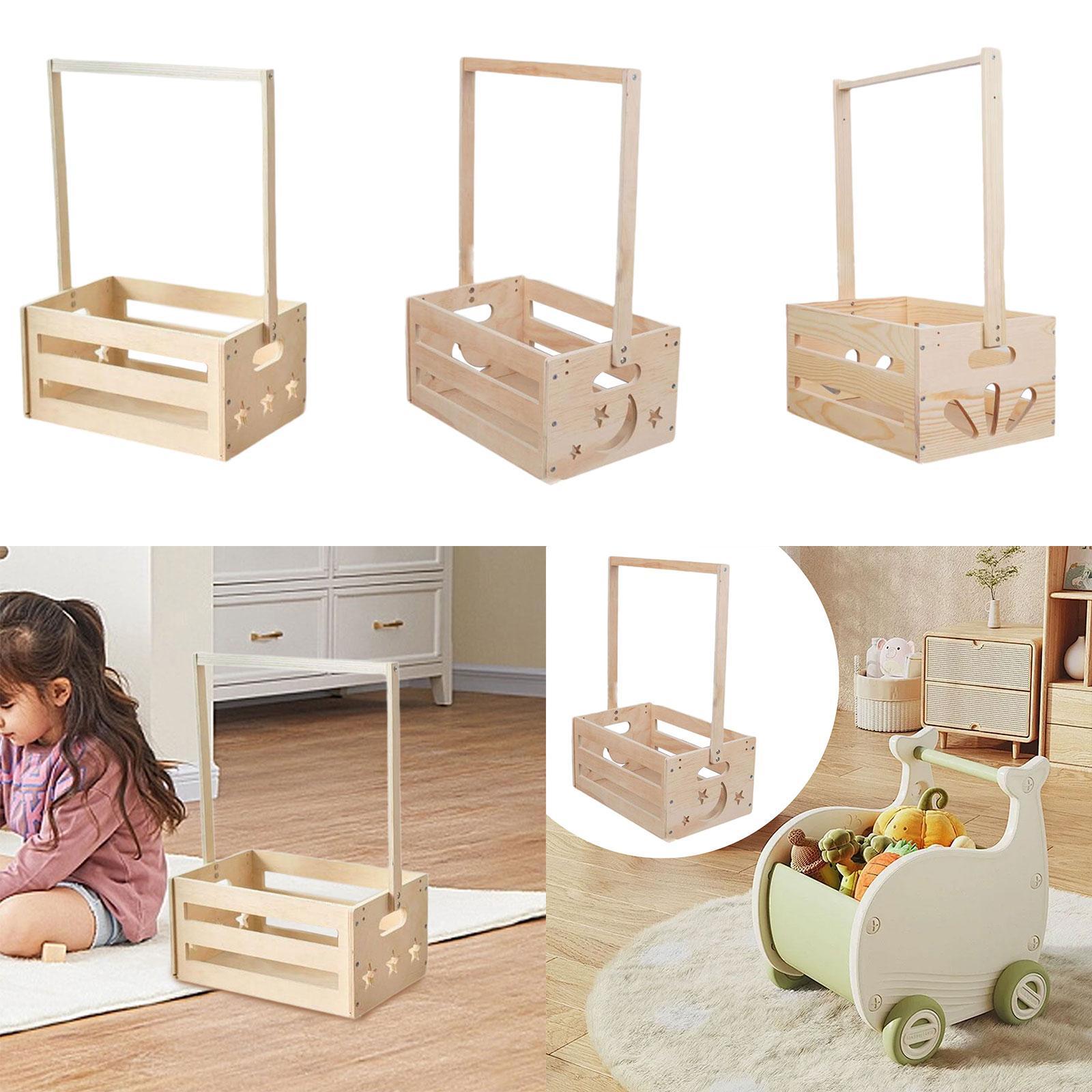 Wooden Storage Basket with Han - Baby Nursery Closet review and price