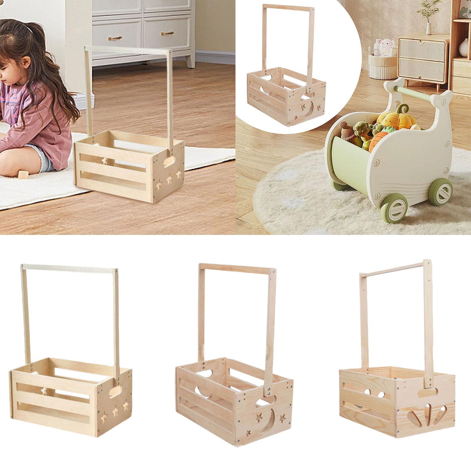 Wooden Storage Basket with Han - Baby Nursery Closet review and price