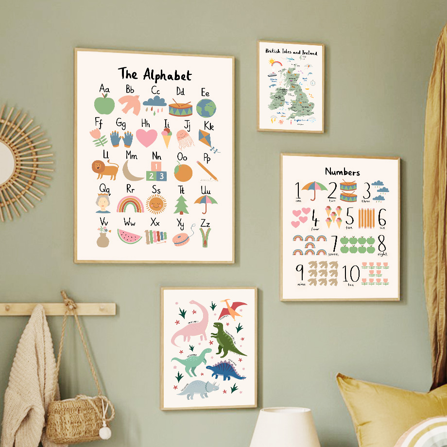 Animal World Map Dinosaur Alph - Animals Baby Nursery review and price
