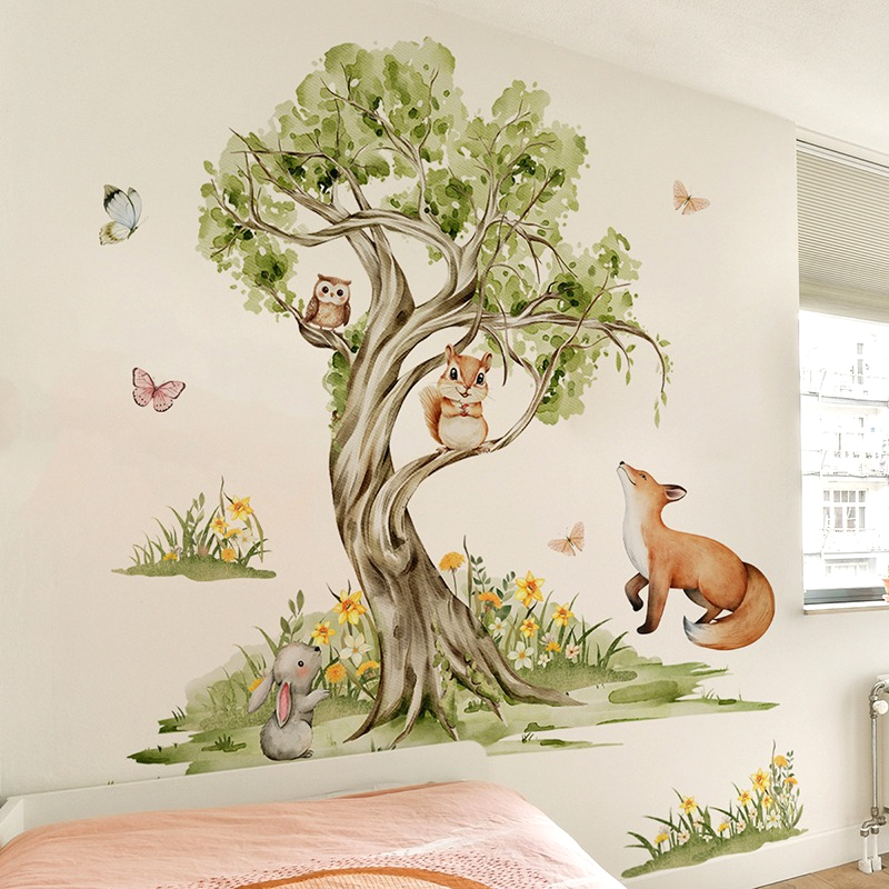 Watercolor Forest Large Tree A - Baby Nursery Tree review and price