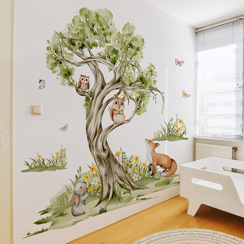 Watercolor Forest Large Tree A - Baby Nursery Tree review and price