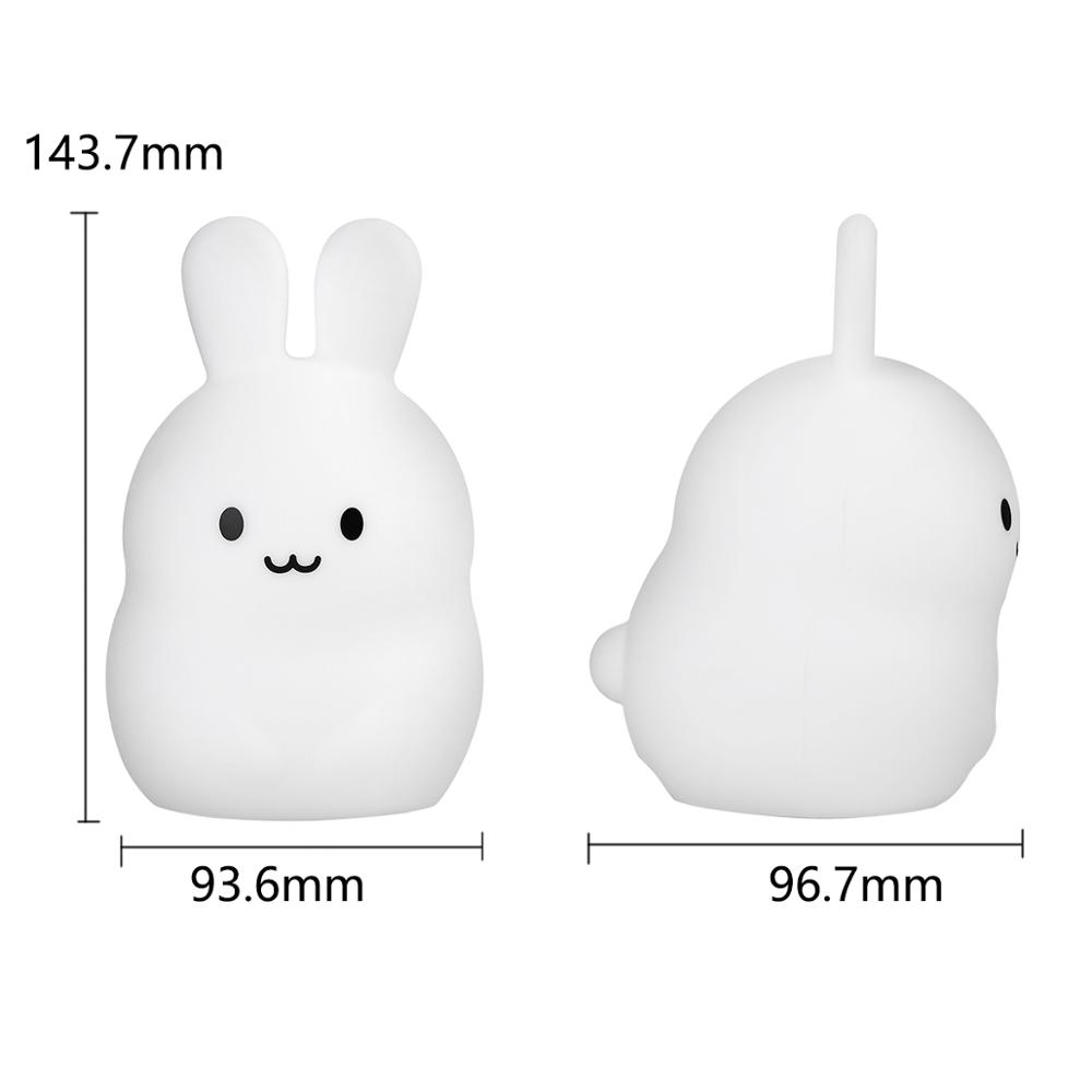 Touch Sensor Rabbit Night Ligh - Baby Nursery Egg Light review and price