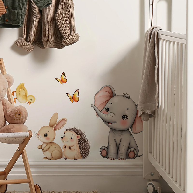Cartoon Animal Wall Sticker -  - Baby Nursery Pictures review and price
