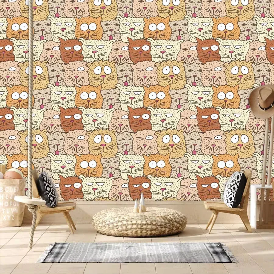 Custom Cartoon Waterproof Peel - Baby Nursery Peel And Stick Wallpaper review and price