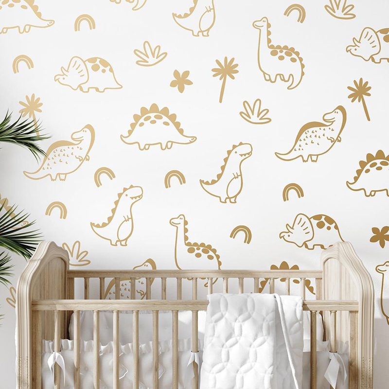Geometric Dinosaur Tree Rainbo - Baby Nursery Tree review and price
