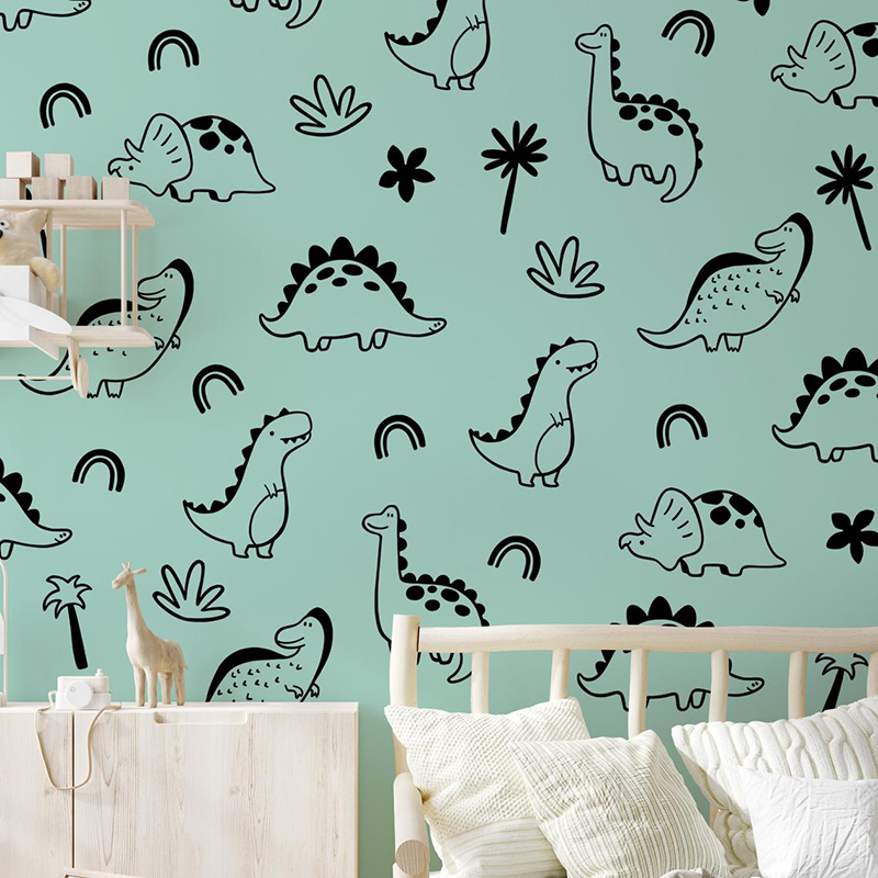 Geometric Dinosaur Tree Rainbo - Baby Nursery Tree review and price