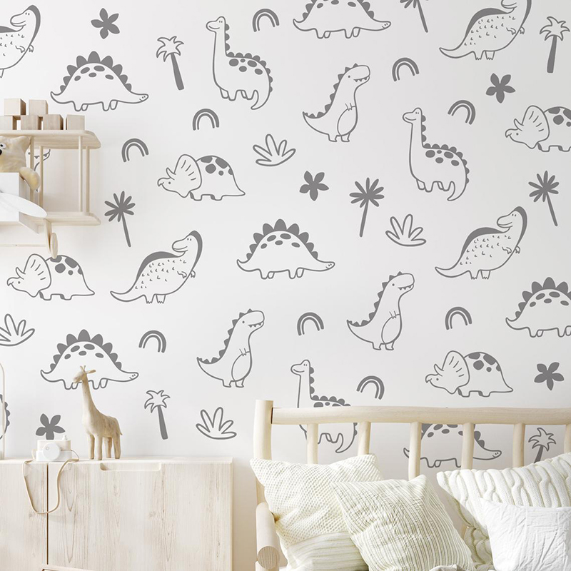 Geometric Dinosaur Tree Rainbo - Baby Nursery Tree review and price