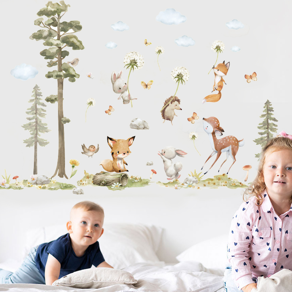 Cute Forest Animals Wall Stick - Baby Nursery Tree review and price
