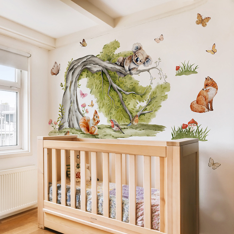 Jungle Large Tree Animals Wall - Baby Nursery Tree review and price