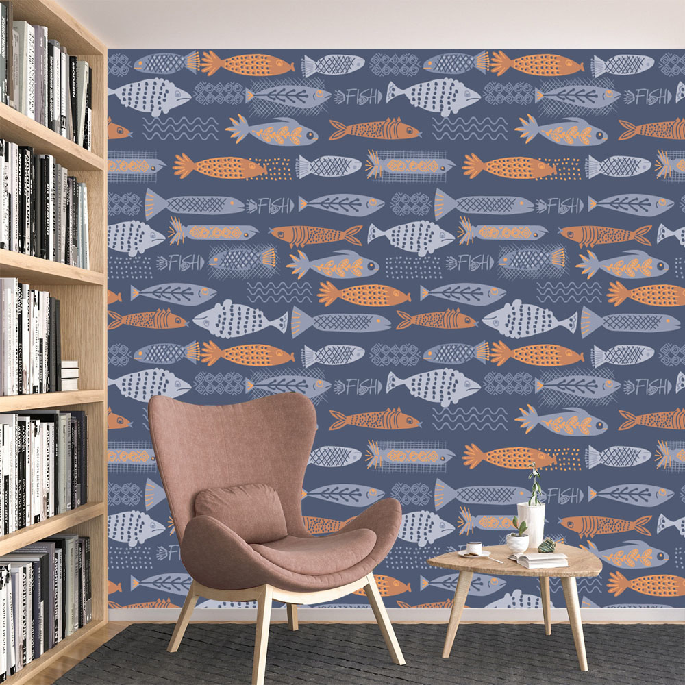 10+ Fish Design Waterproof Pee - Baby Nursery Peel And Stick Wallpaper review and price