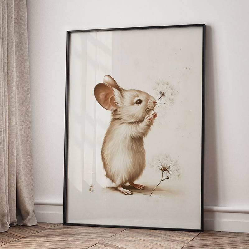 Bear Rabbit Fox Deer Squirrel  - Baby Nursery Pictures review and price