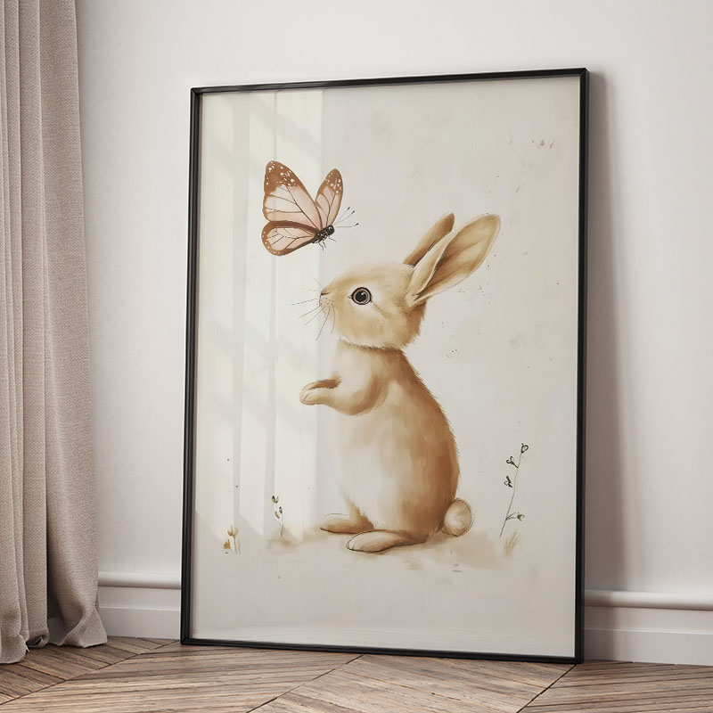 Bear Rabbit Fox Deer Squirrel  - Baby Nursery Pictures review and price