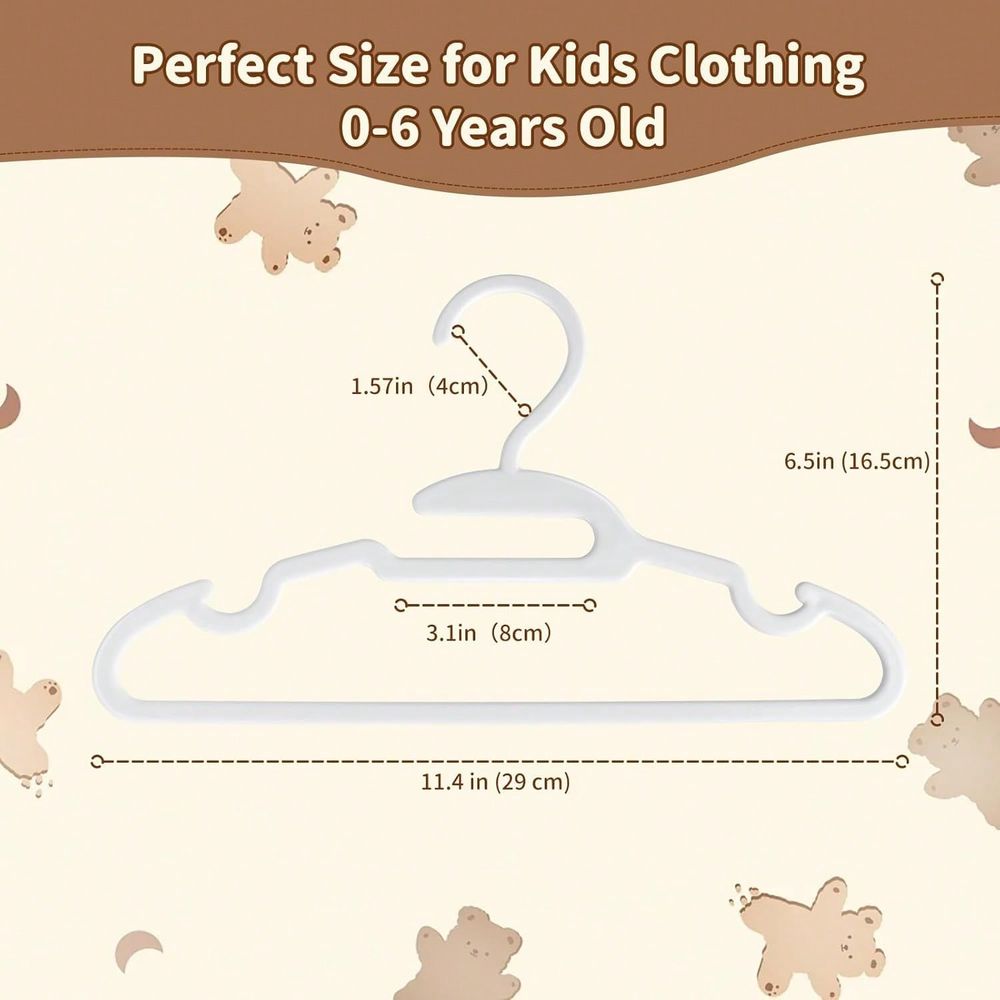 70 100 Pack Kids Hangers Plast - Baby Nursery Closet review and price