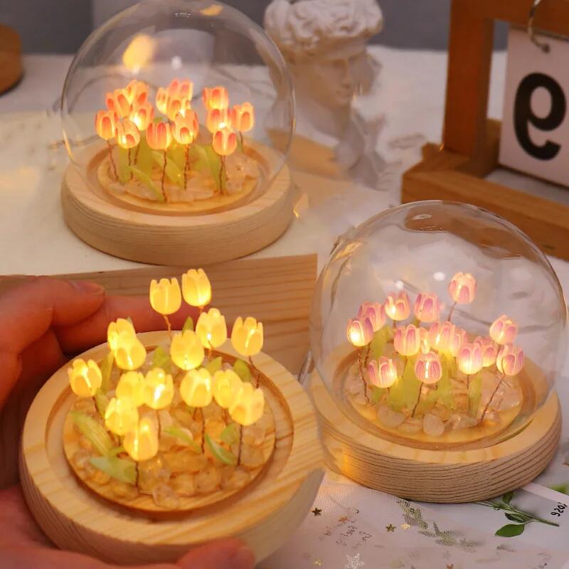 Artificial Tulip Flower Night  - Baby Nursery Egg Light review and price