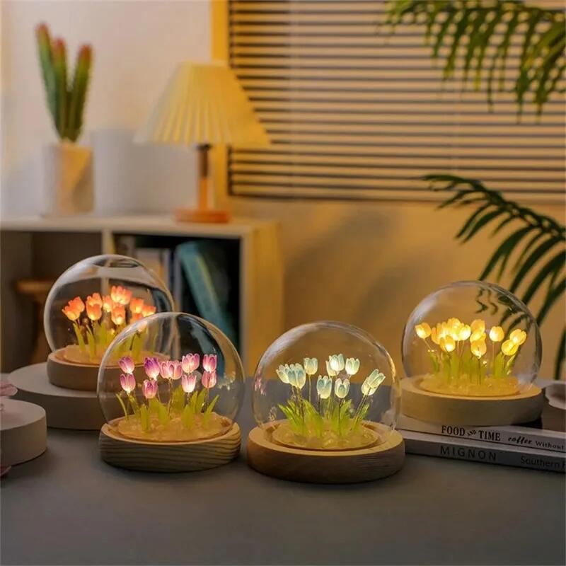 Artificial Tulip Flower Night  - Baby Nursery Egg Light review and price