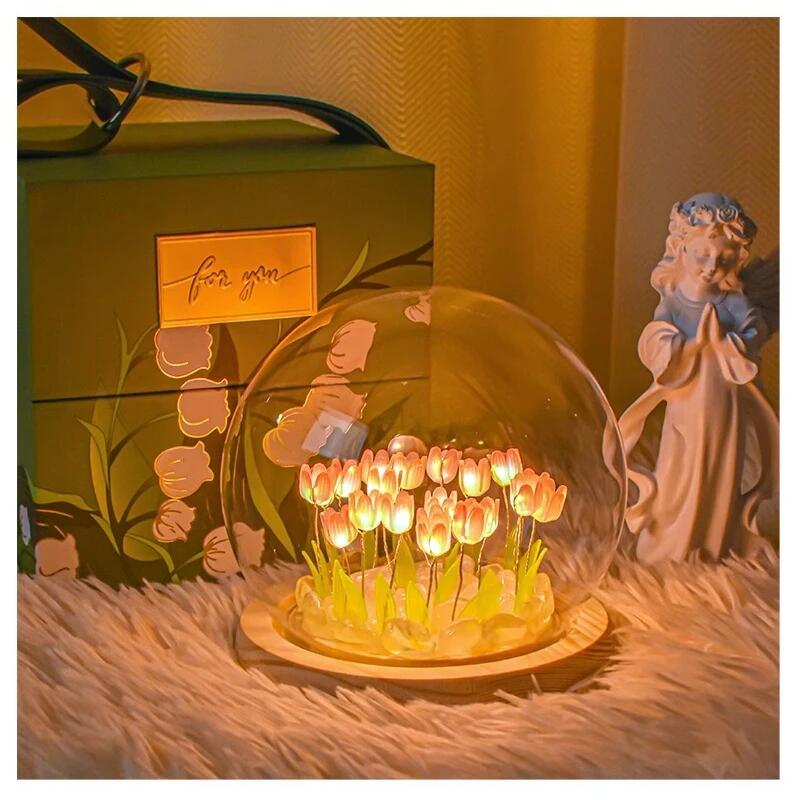 Artificial Tulip Flower Night  - Baby Nursery Egg Light review and price